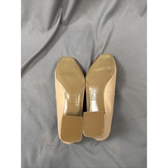 Naturalizer Huntley Beige Block Heel Pumps Women's Size 7.5 Classic Comfort Work - Picture 6 of 7